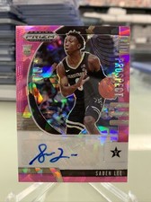 2020 Panini Prizm Draft Picks Prospect Pink Ice Saben Lee #PA-SA  Auto RC