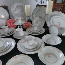 Tienshan Fine China - TIE8 - Service for 6 - 5 Pc. Per PlaceSetting + Hosting Pc