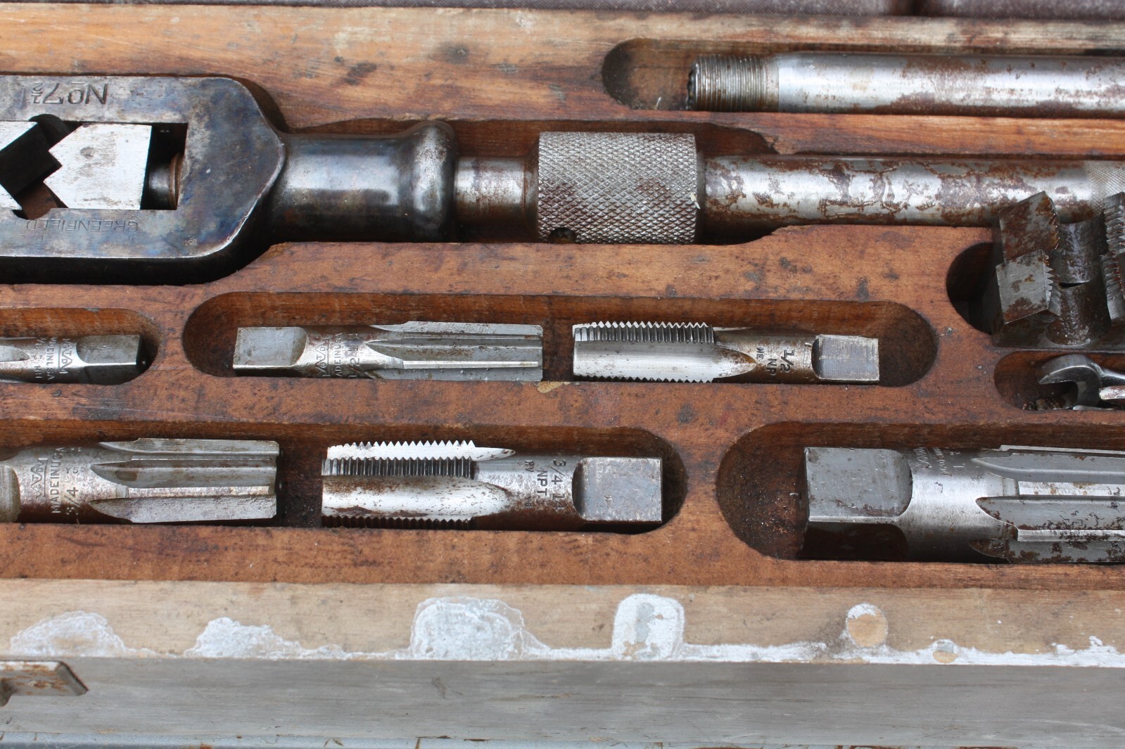 VINTAGE Greenfield TAP AND DIE SET WITH WOOD BOXMADE IN USA eBay