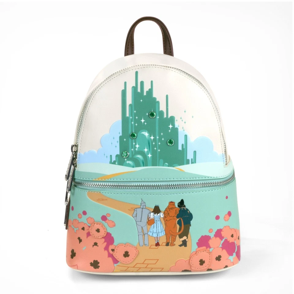 LOUNGEFLY EXCLUSIVE - EIGHT3FIVE Wizard Of OZ - Emerald City Mini Backpack NWT