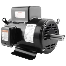 7.5HP Air Compressor Motor 184T Frame 1-1/8" Shaft Diameter 3450 RPM ODP CW/ CCW