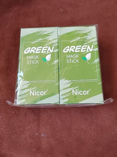 2x Green Tea Purifying Clay Mask Stick Facial Deep Cleansing Pore Acne Remover
