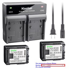 BP-808 CG-800 Battery or Dual Charger for Canon VIXIA HF S200, HF10, HF11, HF20