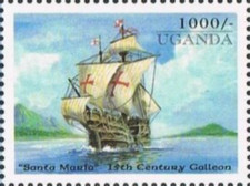 Uganda #SG1967 MNH 1998 Santa Maria Caravel 1559a
