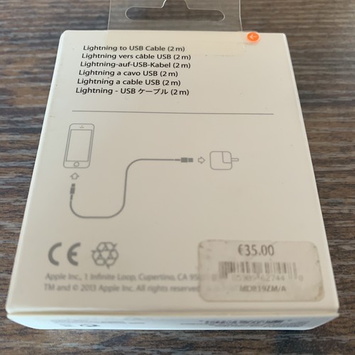 Cable Apple Ligthning Vers USB 2m (NEUF) - Zdjęcie 2 z 2