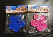 Paw Patrol Paw Shaped Fidget Pop Keychain 2-Pack T3