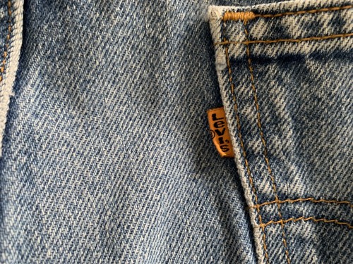 Vintage Orange Tab Levis Jeans 40x30 Made In The USA EUC - Picture 4 of 5