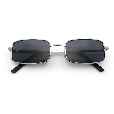 SA106 Mens Retro Vintage Narrow 5 1/2''(140mm) x 1 1/4''(32mm), Silver Black