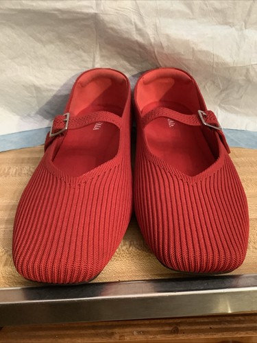 CHAUSSURE FEMME VIVAIA MARGOT MARY-JANE BOUT CARRÉ rouge rubis TAILLE EU 39 US 8 NEUVE SANS BOÎTE - Photo 9/10