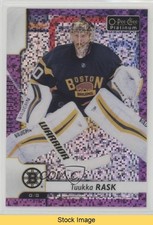 2017-18 O-Pee-Chee Platinum Violet Pixels Tuukka Rask #105 READ 9mo