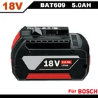 New for Bosch 18 Volt 18V 5.0Ah Li-ion Battery BAT609 BAT610G BAT618 24618-01 US