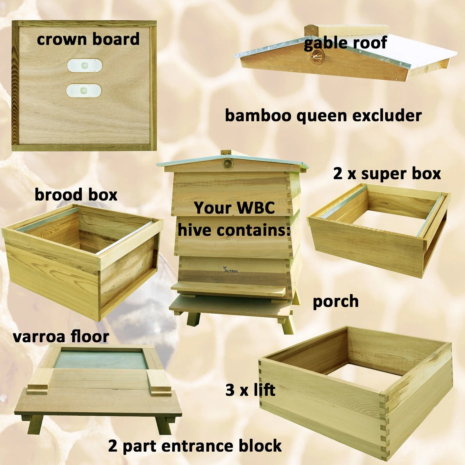 WBC Beehive Pine Detail