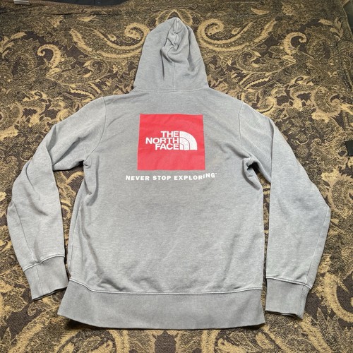 The North Face NSE Red Box Pullover Hoodie Charcoal Mens Size Medium