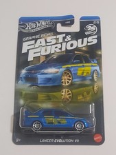 Hot Wheels Mattel Premium Lancer Evolution VII 2/5 Fast And Furious GraphicRemix