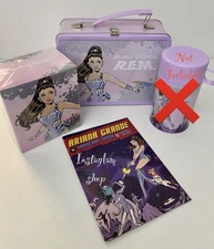 ARIANA GRANDE R.E.M GIFT SET Rem Parfum 3.4oz, Comic Book & Lunchbox New RARE