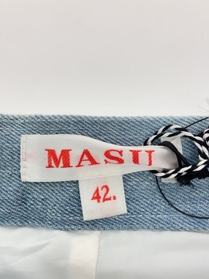 Masu Angel Lace Jeans White Cotton 42 Used Slim Fit Casual