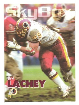 1993 SkyBox Impact NFL Football Washington Redskins Jim Lachey