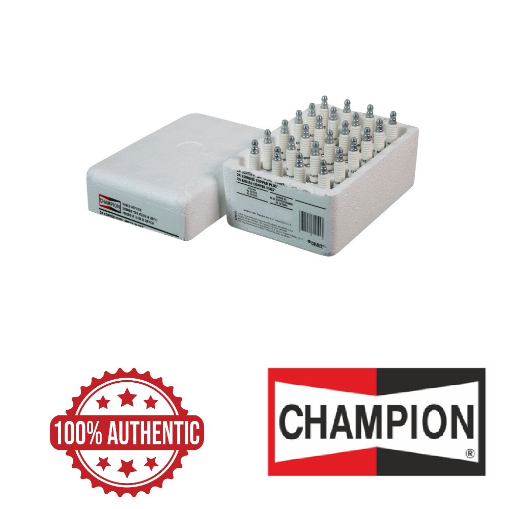 Champion Spark Plug 861S Copper Plus 14mm, 9.5mm Reach Small Engine 24pcs J19LM