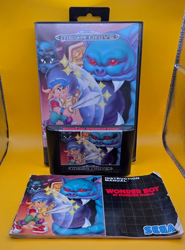 Wonder Boy: In Monster World - Sega Mega Drive - complete in box with manual