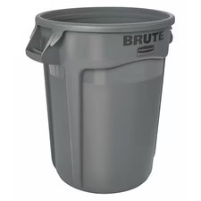 Rubbermaid Commercial Fg262000gray Brute 20 Gal Round Heavy Duty Plastic Can,
