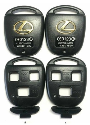 2 For 2004 2005 2006 Lexus RX330 Keyless Remote Key Fob Uncut Blade Shell Case