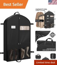 43'' Travel Garment Bag with Pockets for Suits, Dresses, Coats, Heavy Duty 30...