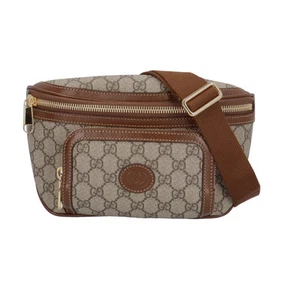 Gucci Gg grand sac ceinture corps suprême toile 733240 527066 marron homme occasion