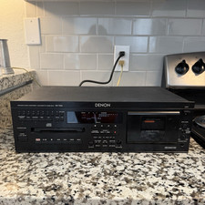 Denon DN-T620 professional CD cassette combo deck rackmount auto reverse tested