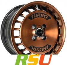 Ronal R10 Turbo copper matt-front diamond cut 7x15" ET37 LK4 100 ML 68 Alufel...