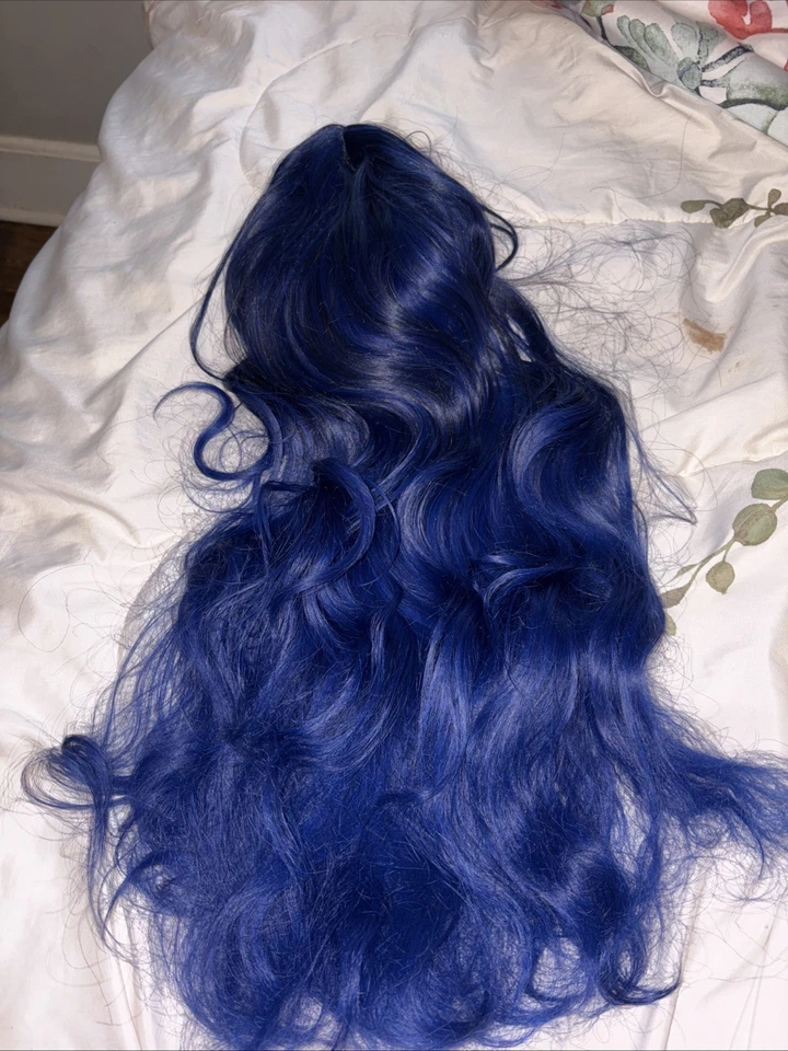 Peluca humana larga rizada ondulada Foto 3 de 3