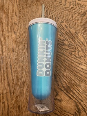 Water Bottle Tumbler Dunkin Donuts Blue