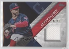 2018 Topps Major League Material Series 1 Black 42/99 Corey Kluber #MLM-CU no9