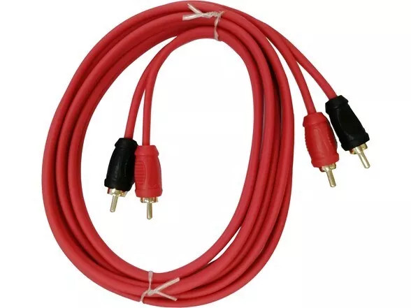 6-ФУТОВЫЙ RCA-КАБЕЛЬ NAKAMICHI (NKRCP2) - КРАСНЫЙ