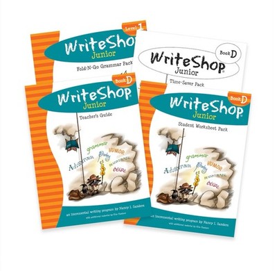WriteShop Junior Book D Set Teacher's Guide & Packs by Sanders & Kautzer