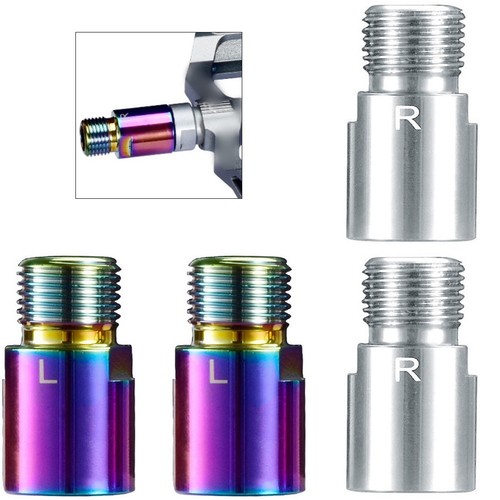 Rallonges De Pédales Vélo 20mm Acier Chromé Molybdène - L/R - Route Et VTT