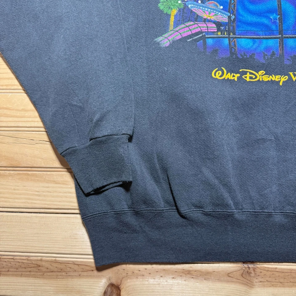 Sudadera De Colección 1991 Planet Hollywood Walt Disney World Cuello Redondo Hecha en EE. UU. XL Foto 4 de 4