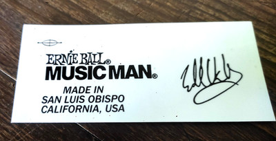 MUSIC MAN vom Abholen HEADSTOCK LOGO TETE DE MUSIC MAN vom Abholen