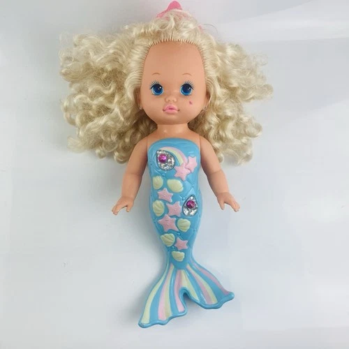 Vintage Little Lil Miss Mermaid “Singing” Baby Doll 14” Mattel 1991 (WORKING)