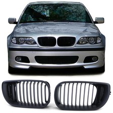 Sport Kühlergrill Frontgrill Schwarz für 3er BMW E46 2001-2005