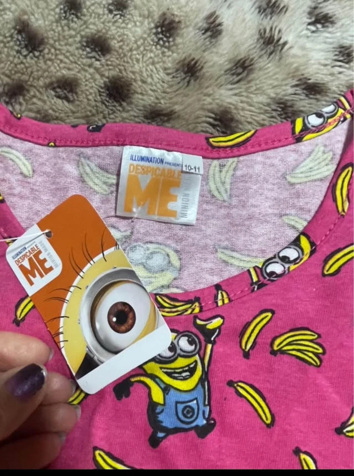 Camisón Minions adorable para niñas, talla 10/11... ¡Nuevo! Foto 2 de 2