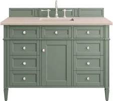 James Martin Vanities 650-V48-3EMR Brittany 48" Single Basin - Smokey Celadon