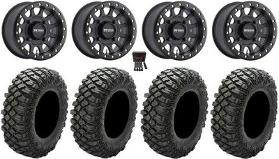 Method 401 Bdlk 15'' Wheels Bk 5+2 32'' Crawler XG Tires Textron Wildcat XX