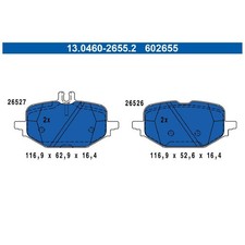 Satz Bremsbeläge Bremsklötze hinten für Mercedes C-Klasse W206 S206 CLE | 238