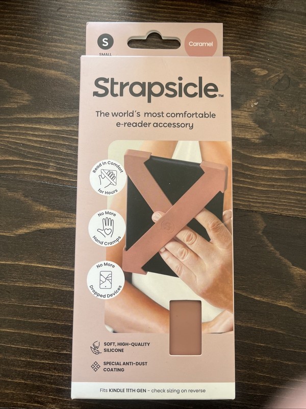Strapsicle Kindle Cover/ Straps/ Holder (2 straps per pack) NIB Carmel