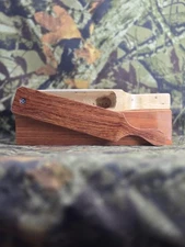 New Custom Made Turkey Box Call Made From Pecan With Honduras Rosewood Paddle