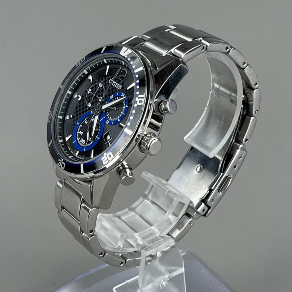 CTIZEN ECO-DRIVE Solar Chronograph ALTERNA Herrenuhr 40mm schwarzes Zifferbla... - Bild 4 von 4