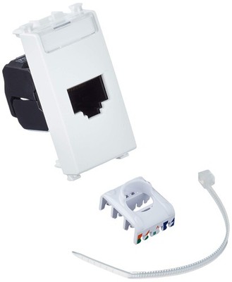 Steckdose RJ45 Netzwerkdose VIMAR Arke Kategorie 5e UTP weiß