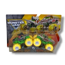 Monster Jam Pirates Curse Vs Zombie 2 Pack Series 32 - 1:64 Neon Yellow Tires