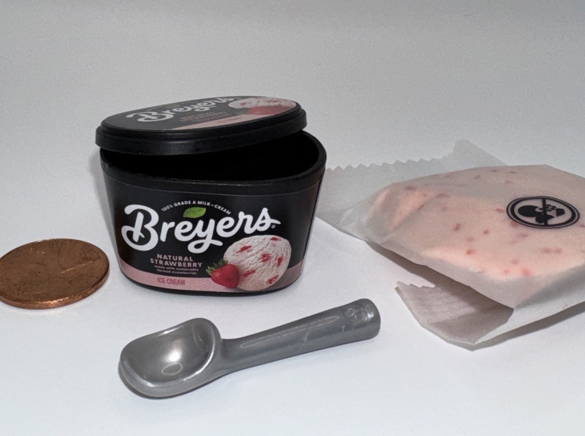🍓🍦NEW! Miniverse REAL BRANDS Series 1~ Mini Food BREYERS