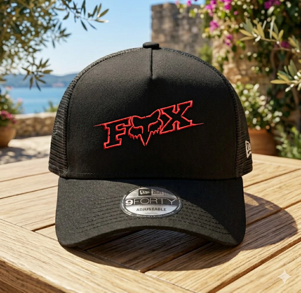 Fox Embroidered Trucker Hat Snapback Mesh Cap Adjustable Black
Opens in a new window or tab